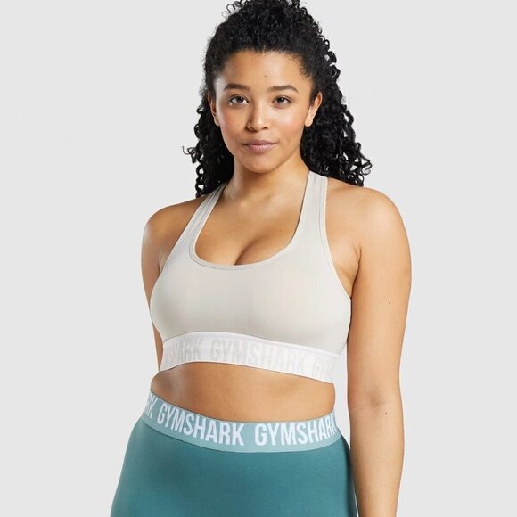 Gymshark Fit Seamless Sports Bra - M Grey - Picture 1 of 5